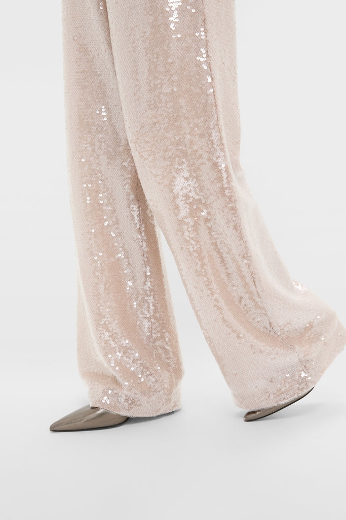 Champagne Sequin Tatum Pants