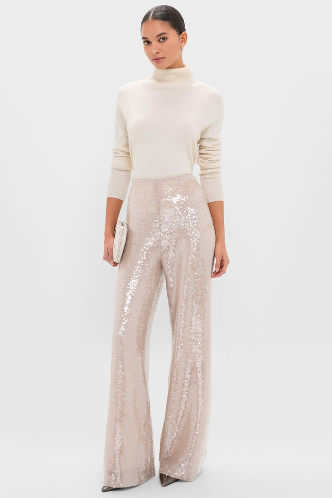 Champagne Sequin Tatum Pants