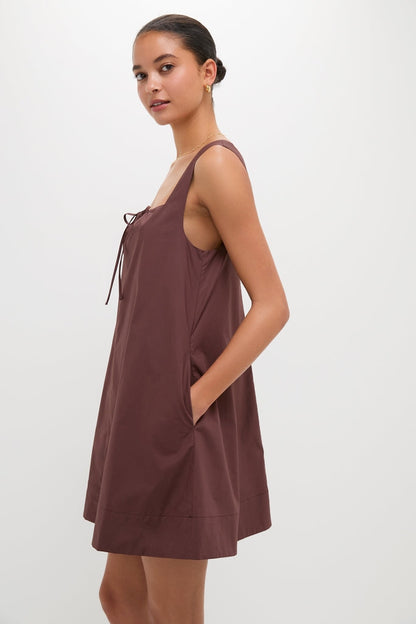 Chocolate Alexis Mini Dress