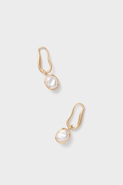 Brushed Brass Vera Earrings