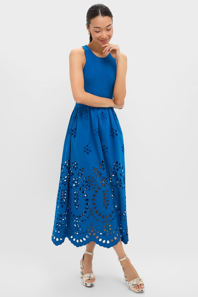 Cerulean Dawn Midi Dress