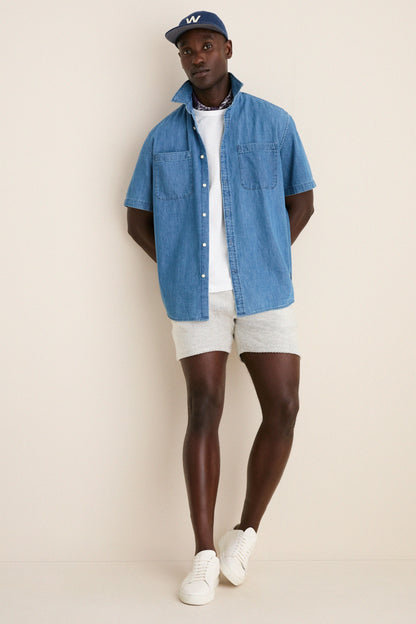 Chambray Ashbrooke Short Sleeve Shirt