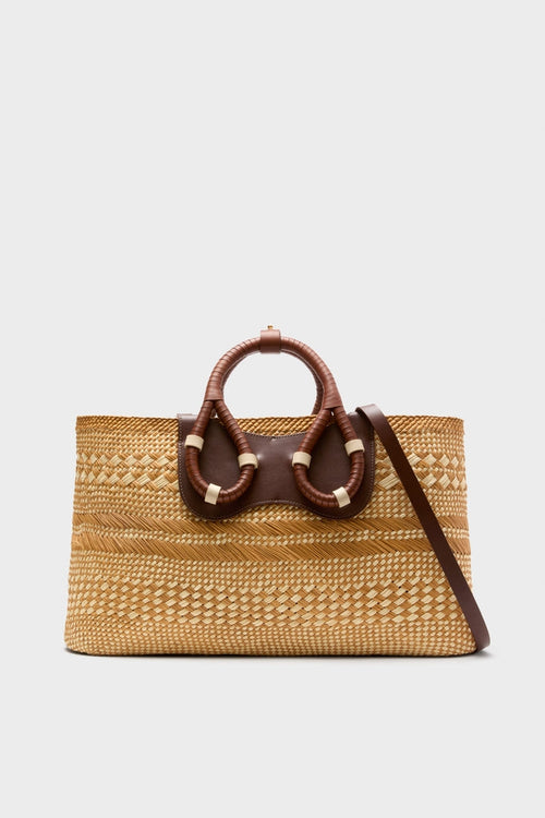 Camel Swaying Silhouettes Mini Tote Bag
