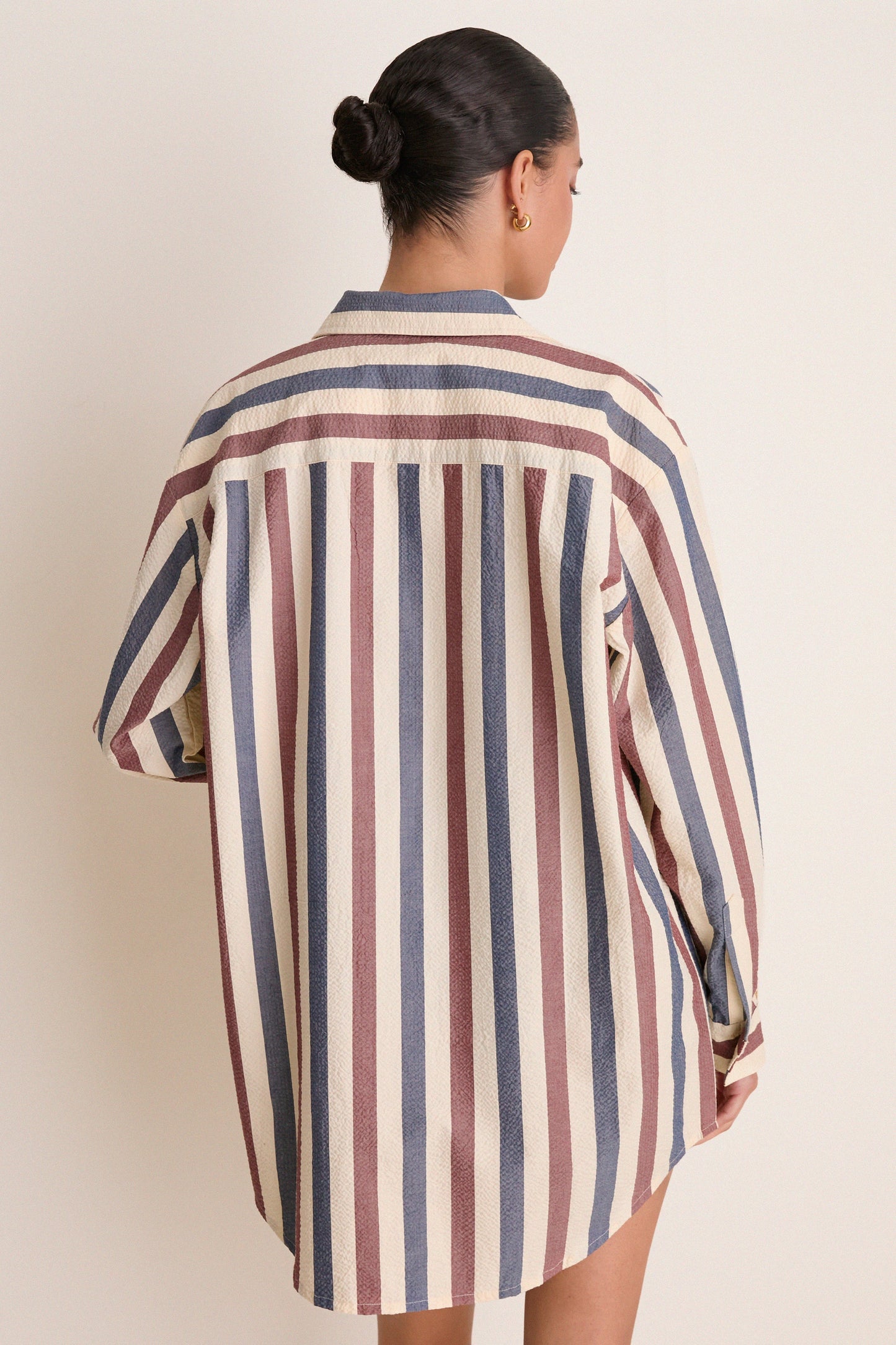 Boardwalk Stripe Seersucker Naples Coverup