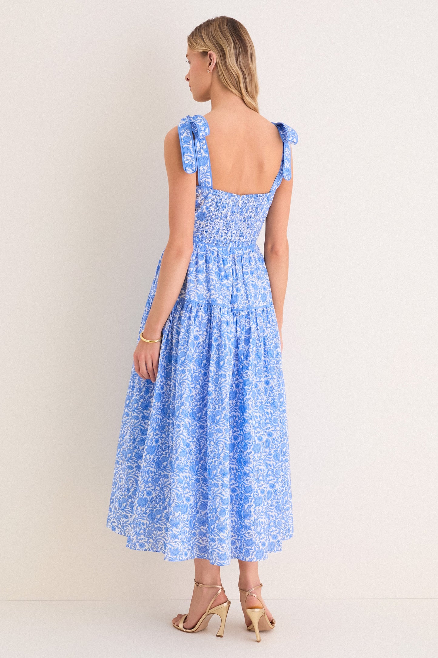 Chinoiserie Floral Julie Maxi Dress