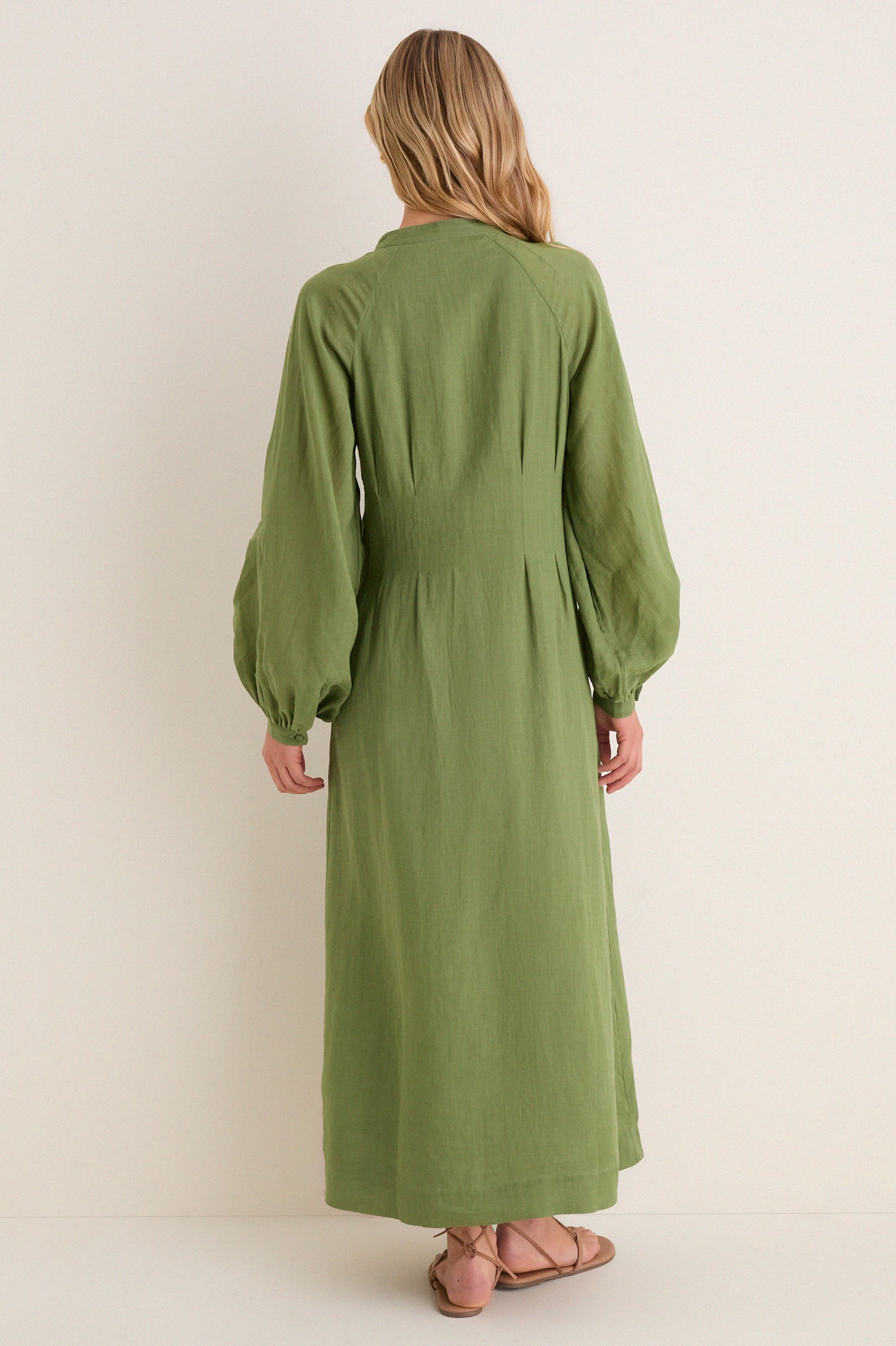 Cedar Green Button Down Granier Dress