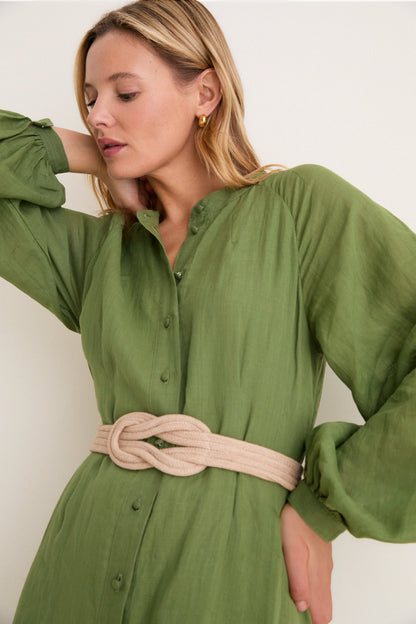 Cedar Green Button Down Granier Dress