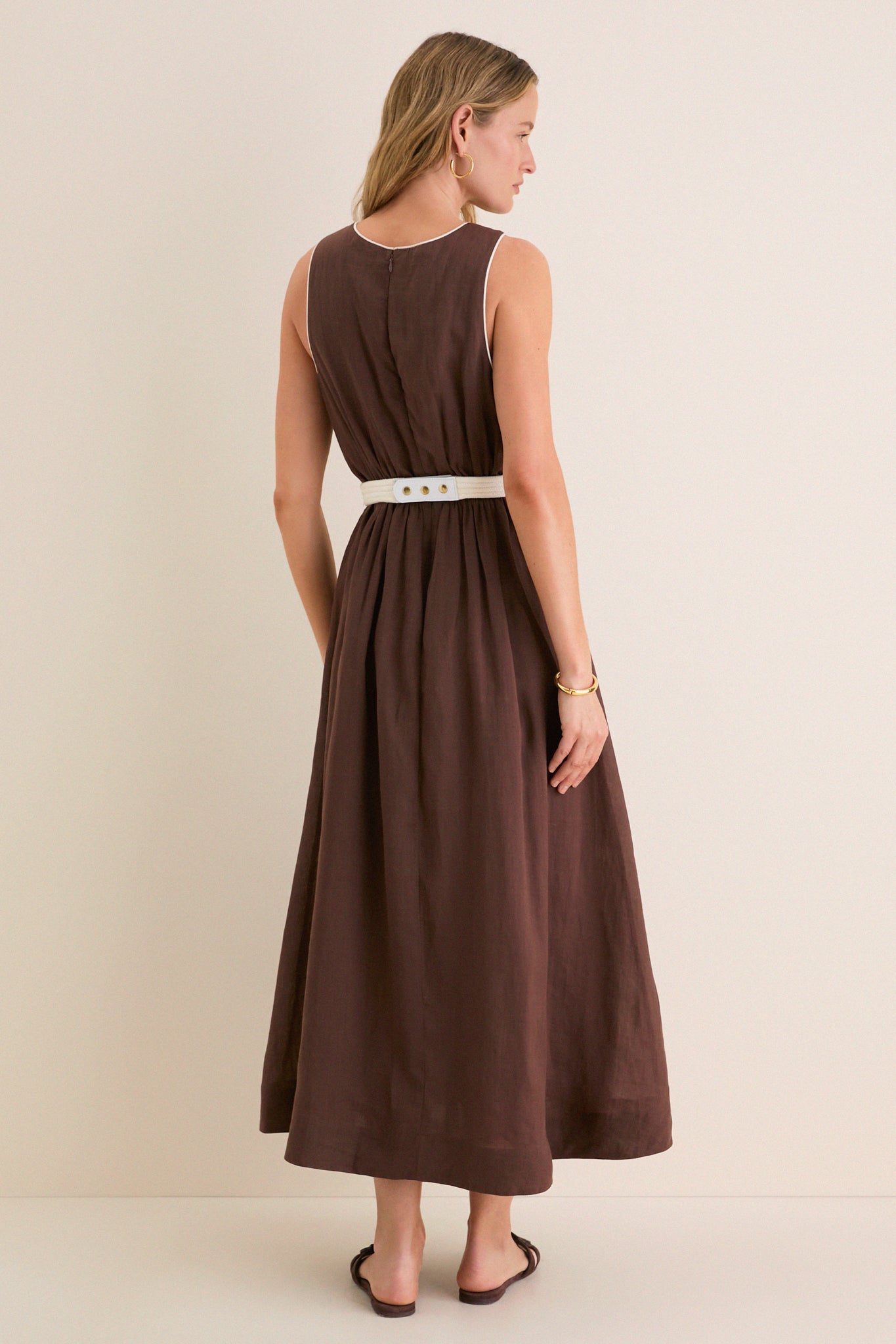 Chestnut Rope Belt Leonie Dress