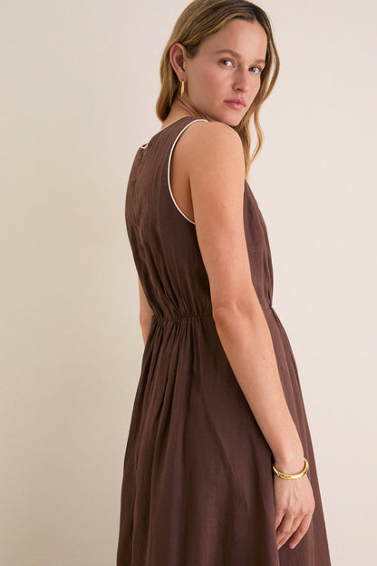 Chestnut Rope Belt Leonie Dress