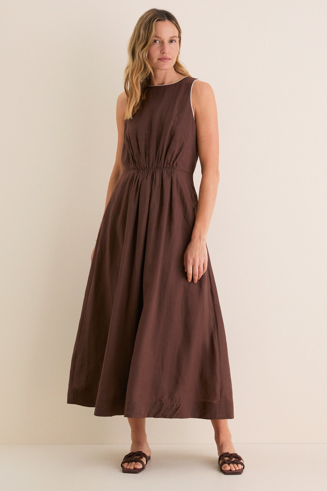 Chestnut Rope Belt Leonie Dress