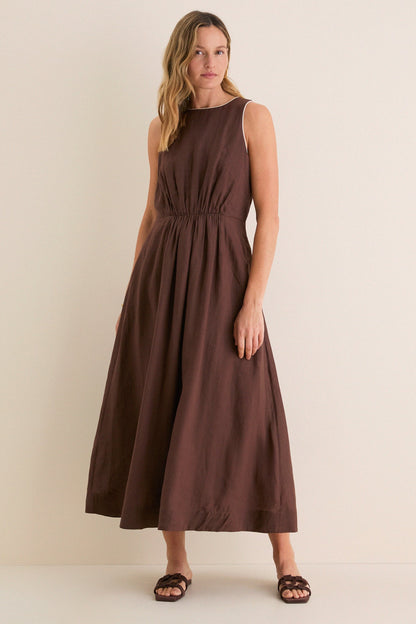 Chestnut Rope Belt Leonie Dress