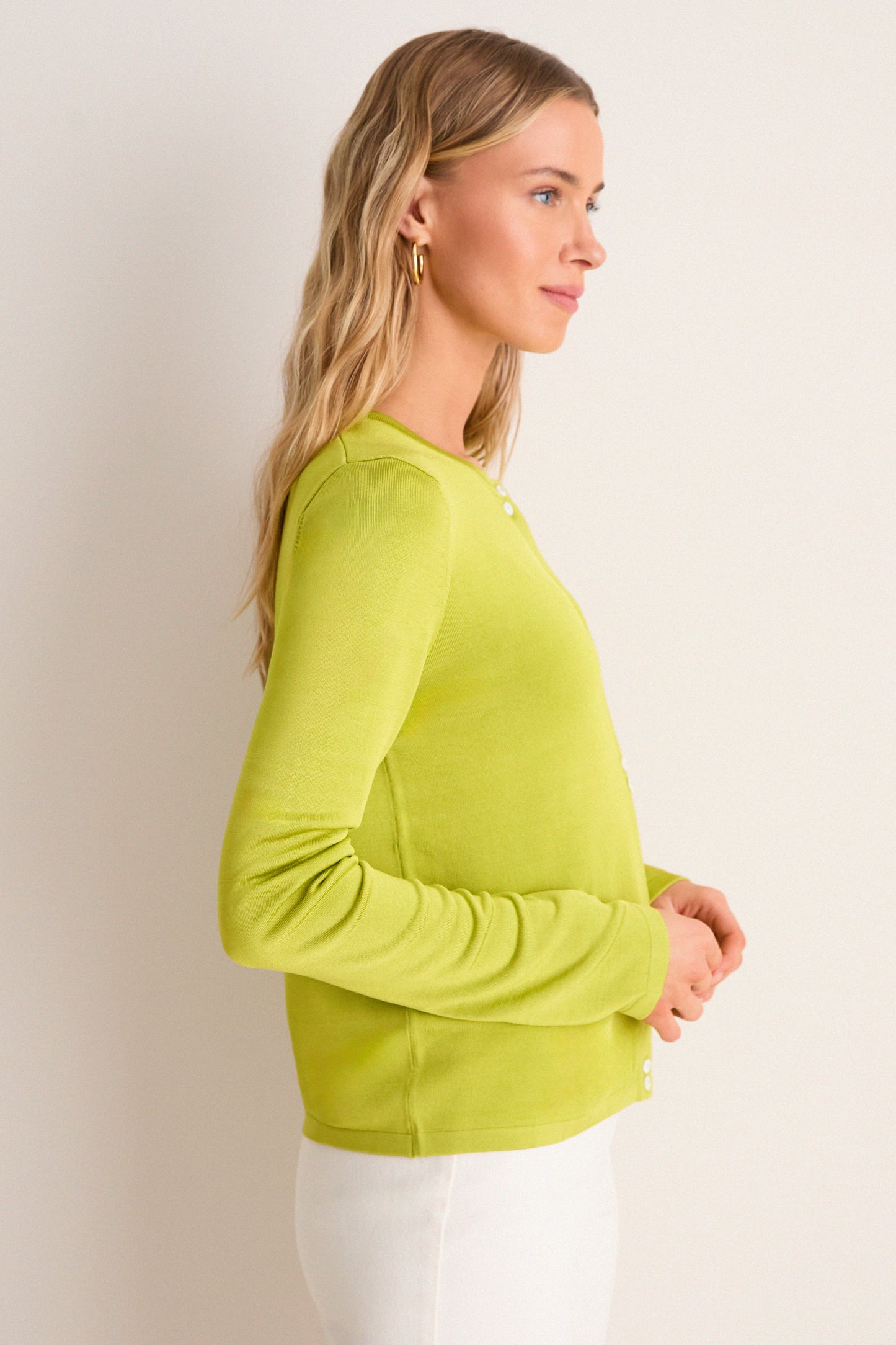 Chartreuse Rae Cardigan