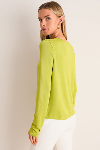 Chartreuse Rae Cardigan