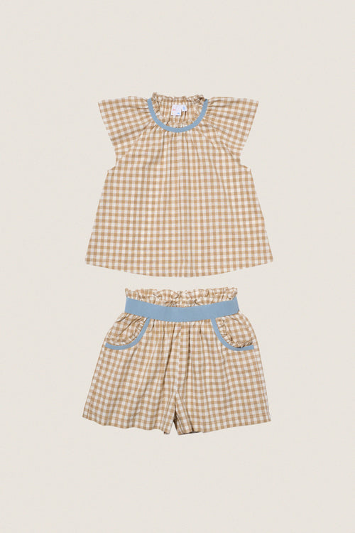 Camel Check Cecil Short Set