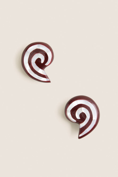 Brown Spira Earrings