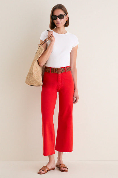 Chili High Rise Wide Leg Penny Crop