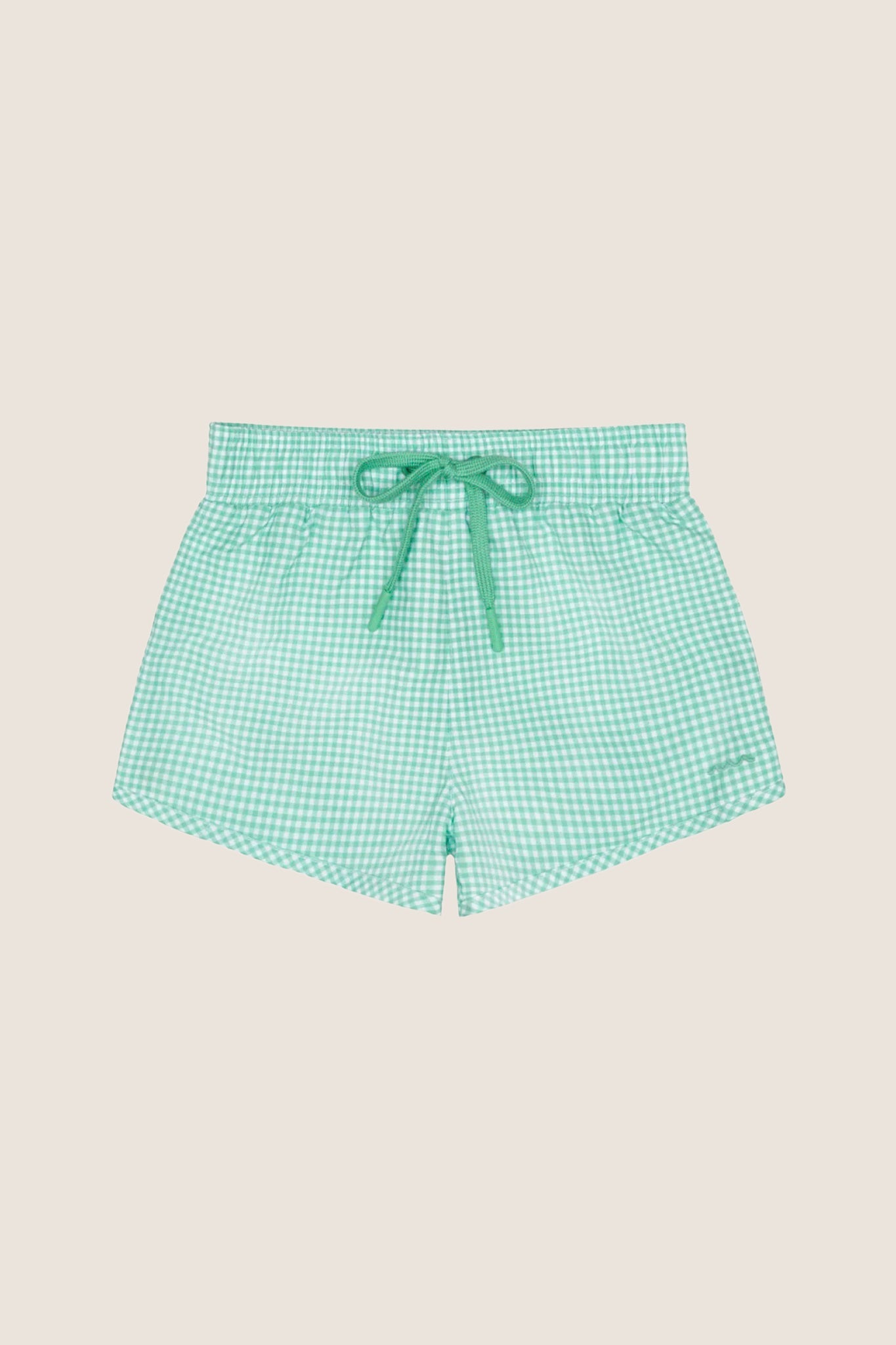 Boys Green Gingham Boardie