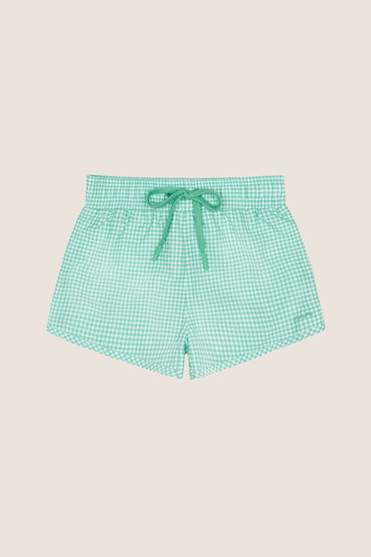 Boys Green Gingham Boardie