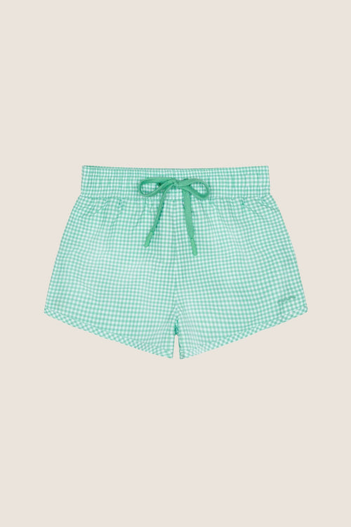 Boys Green Gingham Boardie