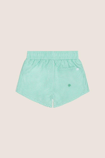 Boys Green Gingham Boardie