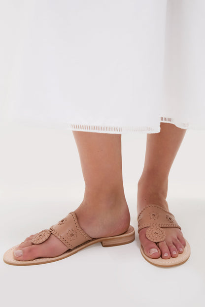 Cafe Au Lait Jacks Flat Sandals