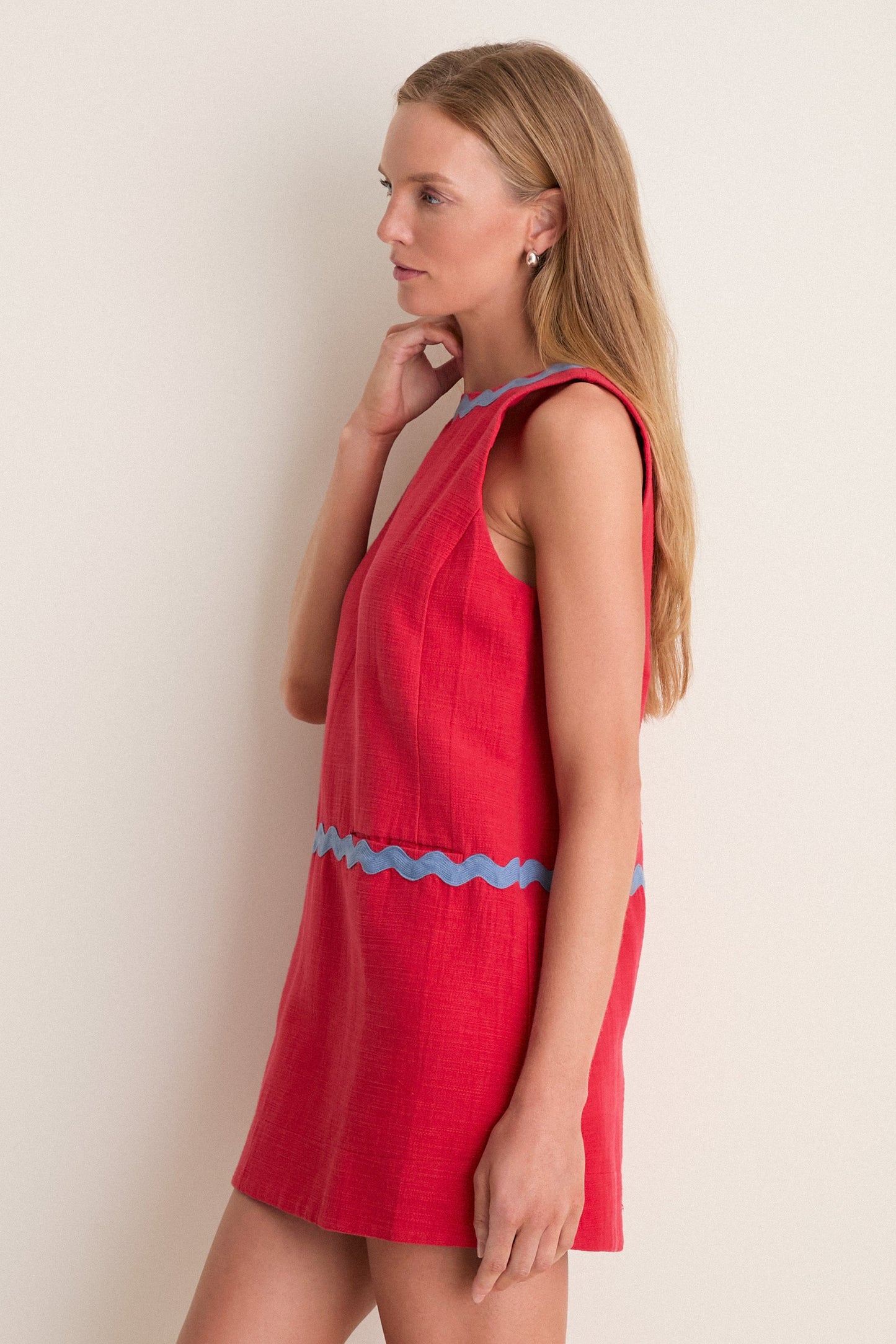 Cherry Ric Rac Corby Shift Dress