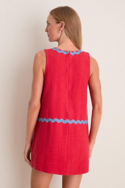 Cherry Ric Rac Corby Shift Dress