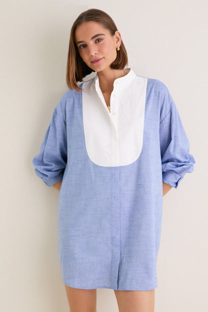 Chambray Arlington Shirt Dress