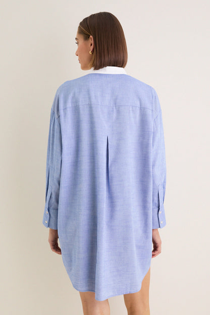 Chambray Arlington Shirt Dress