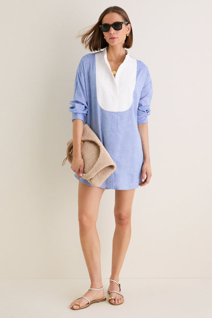 Chambray Arlington Shirt Dress