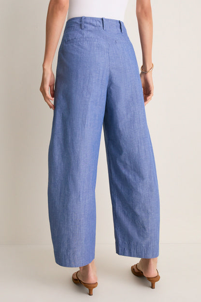 Chambray Bari Crop Trouser