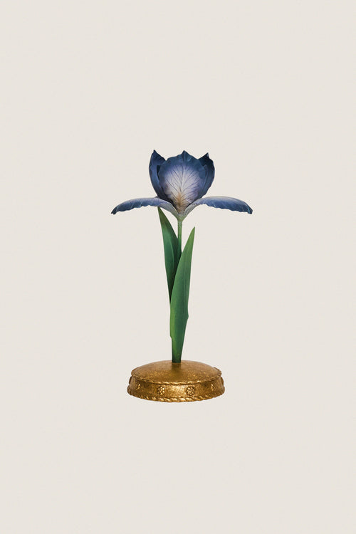 Chambray Meadow Walk Iris 9" Candlestick