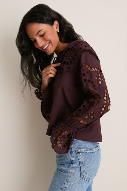 Chocolate Aislinn Blouse