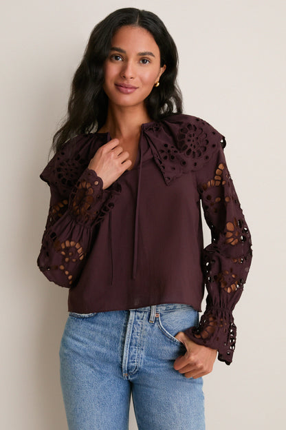 Chocolate Aislinn Blouse
