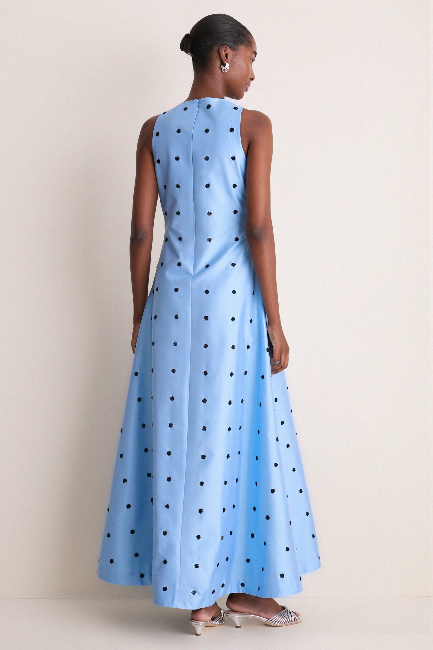 Chambray Blue and Onyx Bennet Sequin Dress