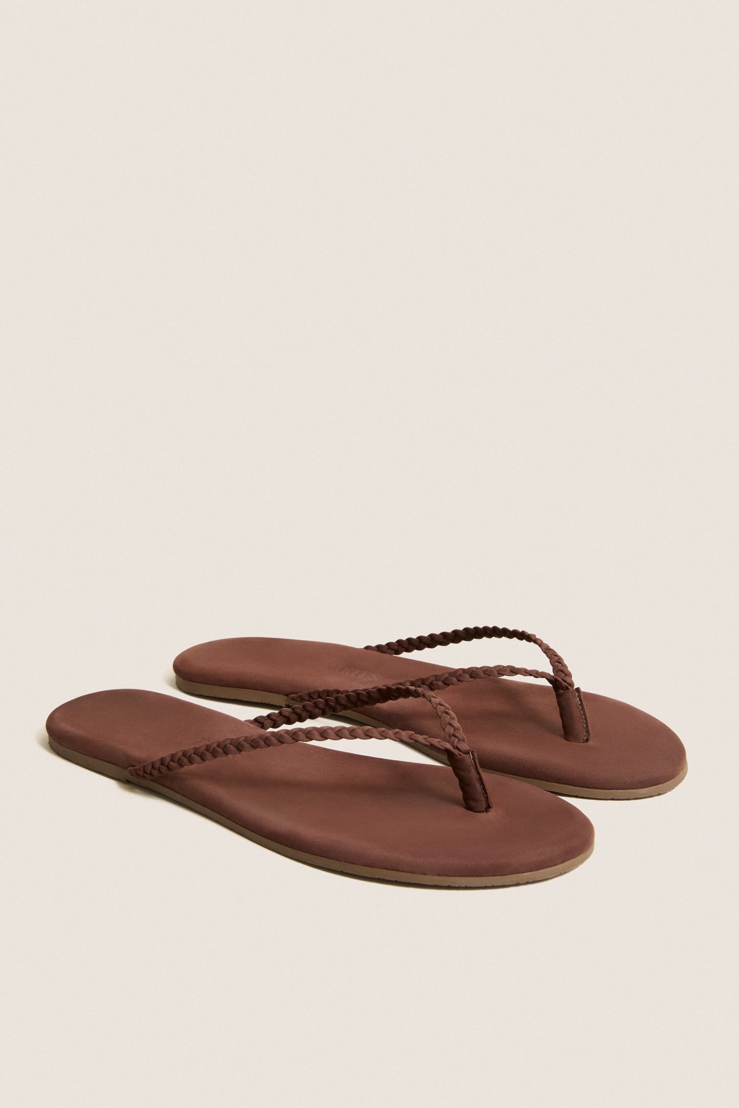 Bourbon Lily Braid Suede Flip Flops