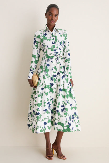 Blurred Bouquet Sono Shirt Dress