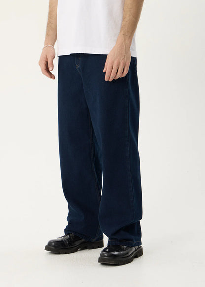 AFENDS Mens Pablo - Denim Baggy Jean - Ink