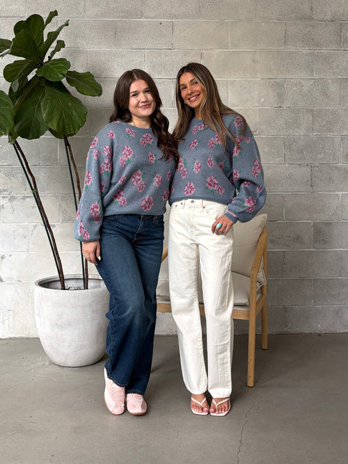 SALTWATER LUXE Ronnie Floral Sweater