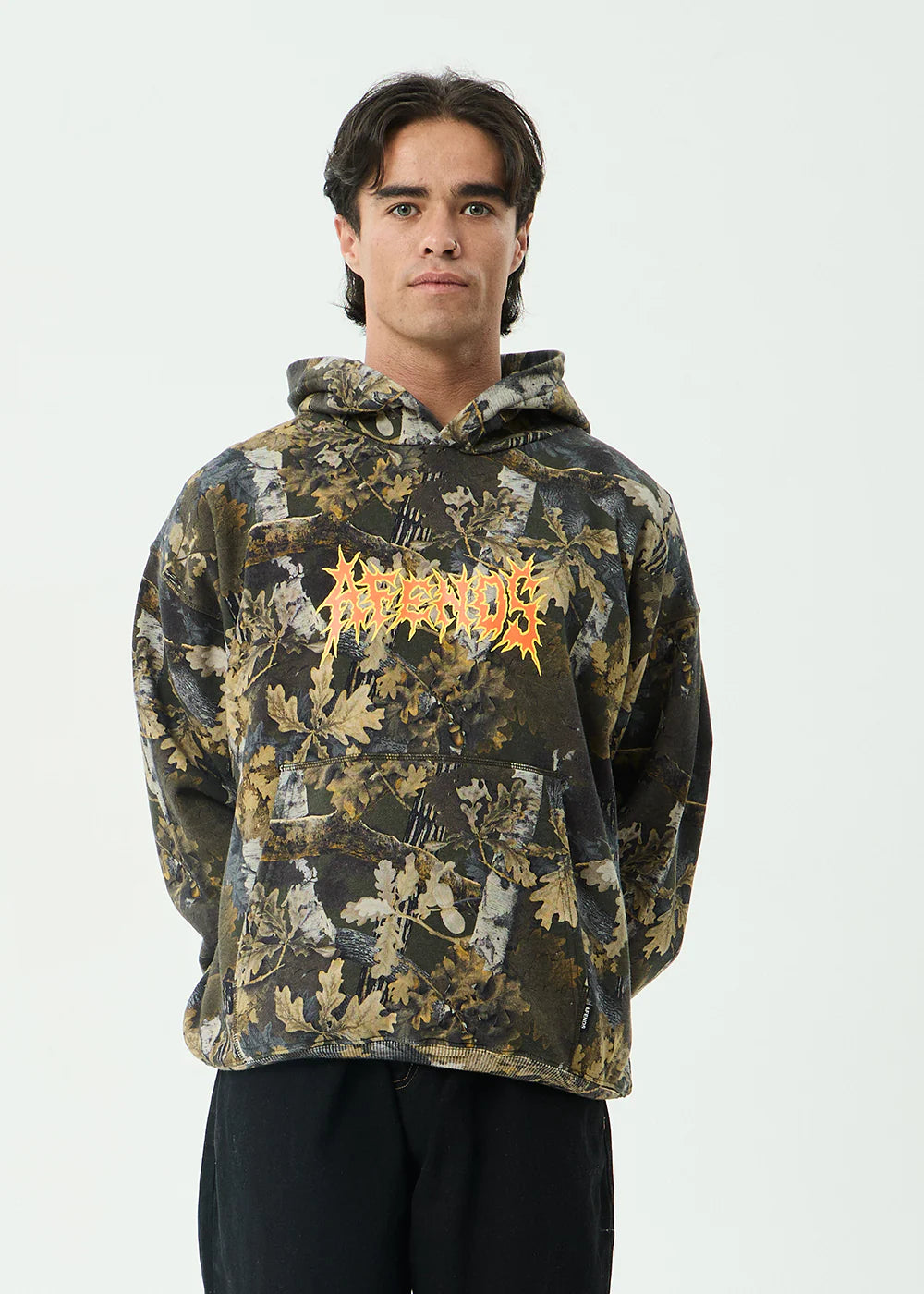 AFENDS Mens Find Me - Pull On Hood - Find Me