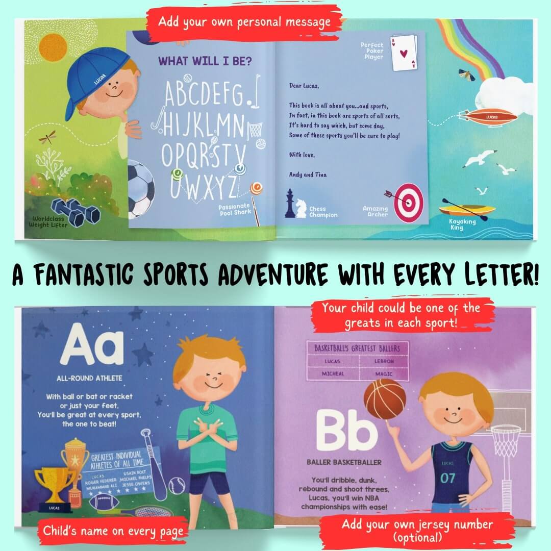 Personalized Book | What Will I Be? An ABC Sports Story