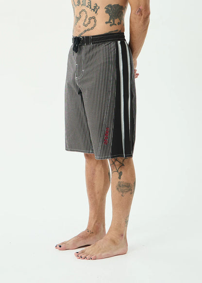 AFENDS Mens Forum - Surf Related V2 Boardshort 22" - Black Stripe