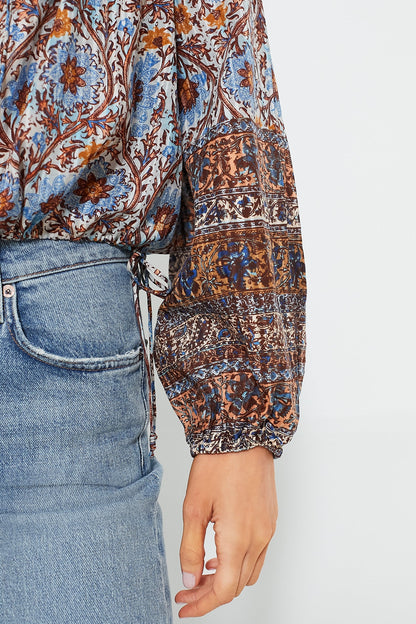 Caspia Silva Blouse
