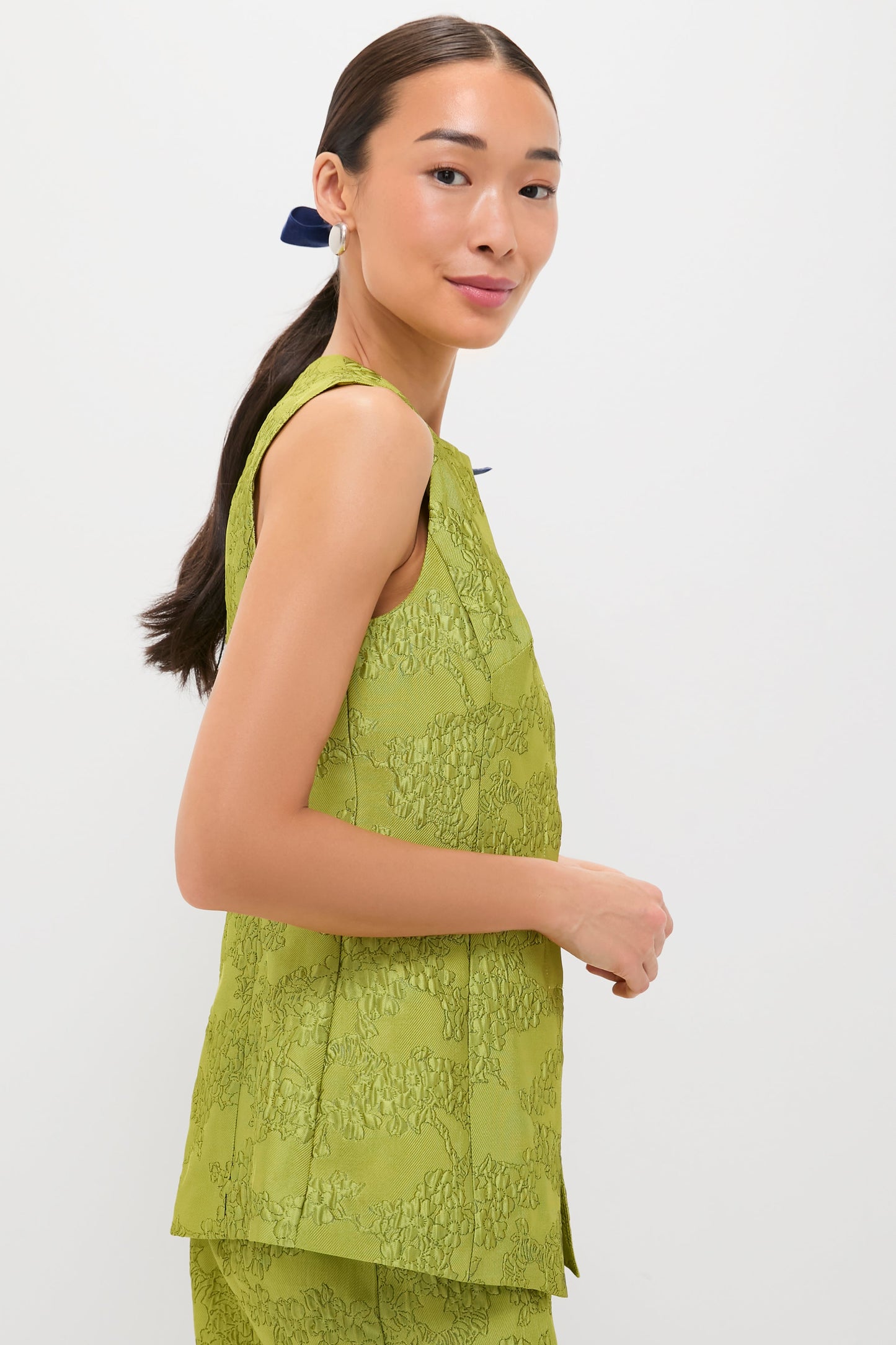Brocade Metallic Duke Top
