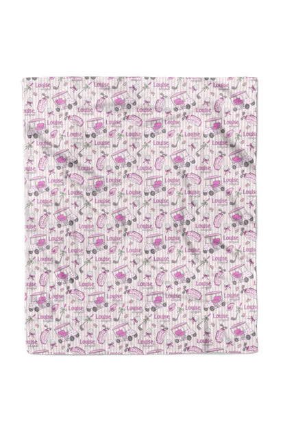 Personalized Kids Blanket | Caddie Crew Pink