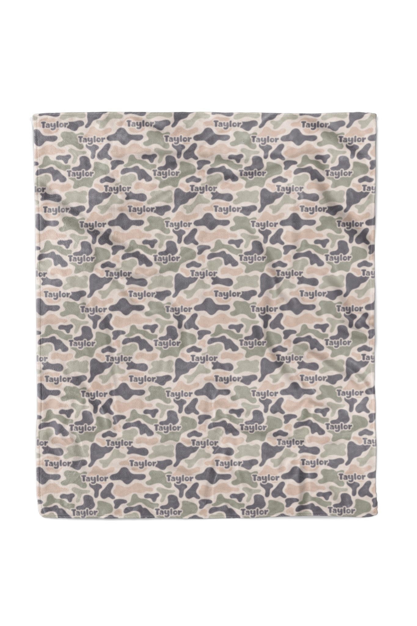 Personalized Kids Blanket | Camo Cutie