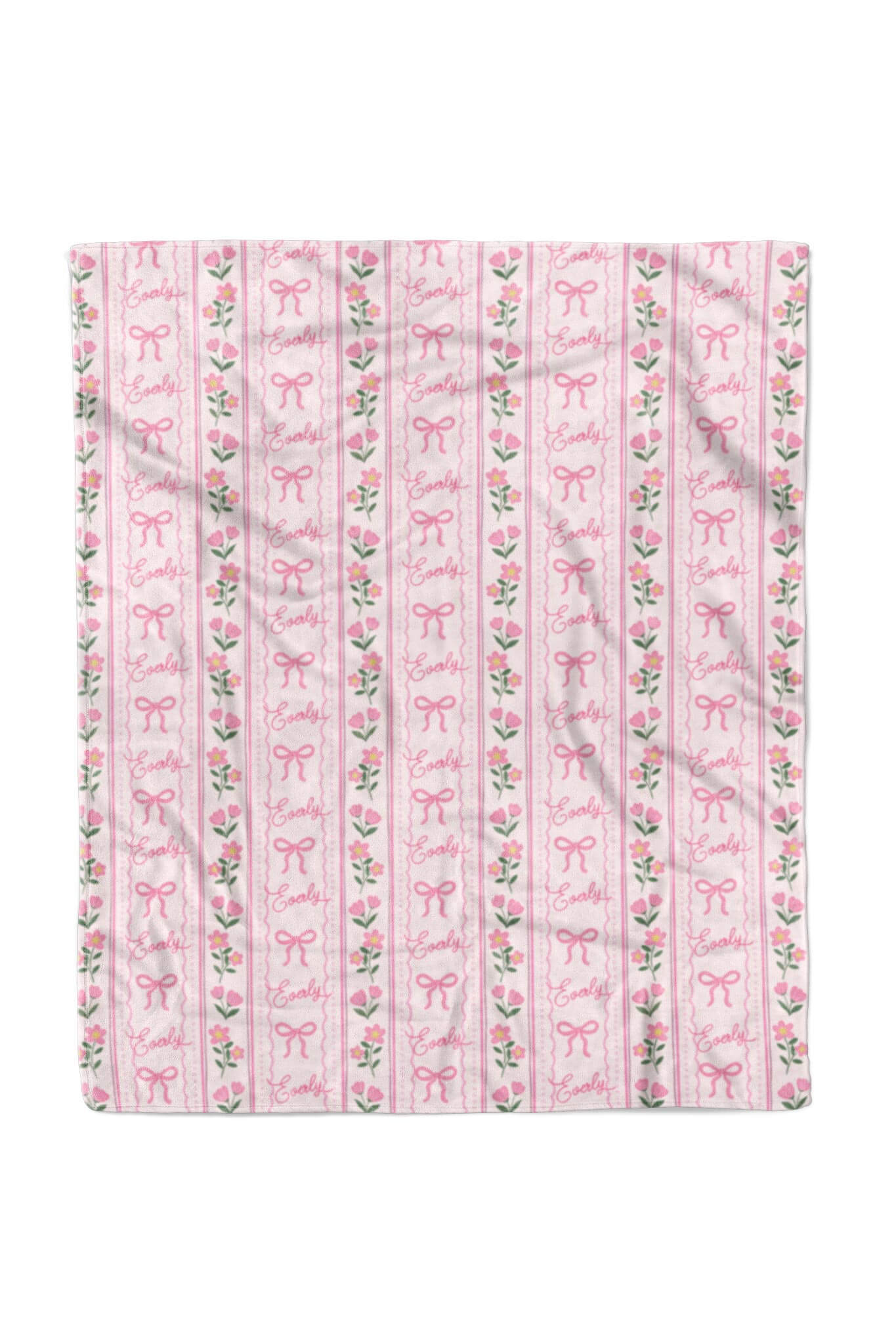 Personalized Kids Blanket | Coquette Garden