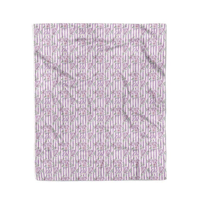 Lila's Lilacs Personalized Kids Blanket