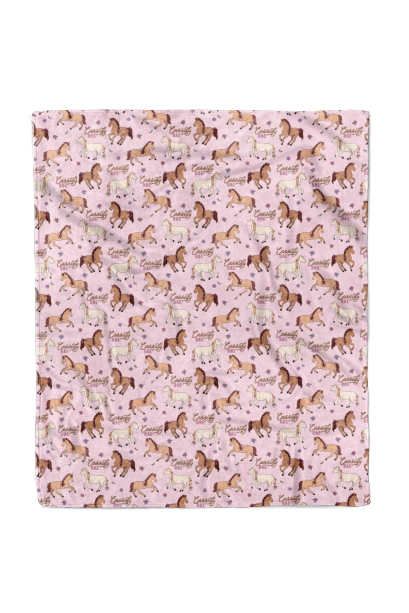 Personalized Kids Blanket | Pony Club Pink