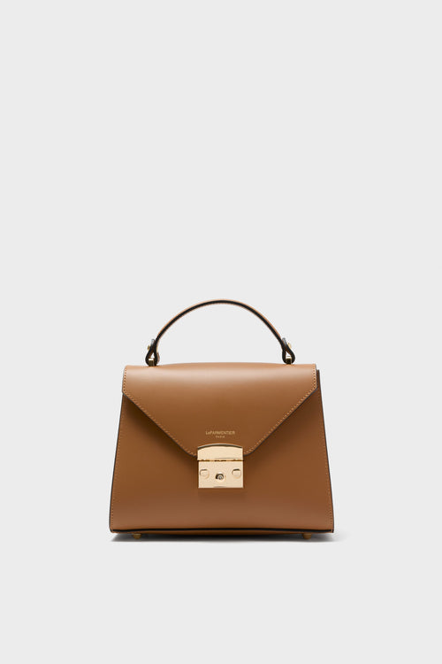Caramel Peggy Top Handle Satchel Bag